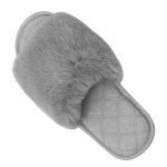 Women's Large Size Indoor Rabbit Fur Cotton Slippers