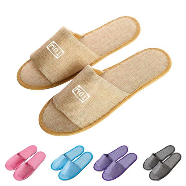 Open Toe Hotel Guest Spa Slippers