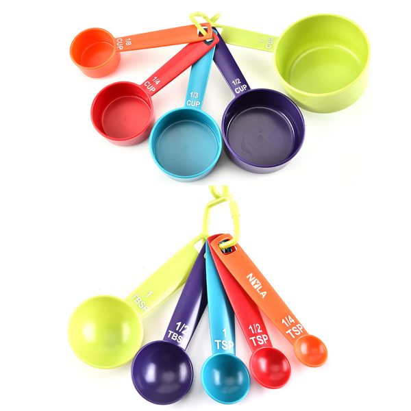 Plastic Measuring Cups and Spoons Set