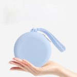 Minimalist Circular Silicone Macaron Mini Coin Bag