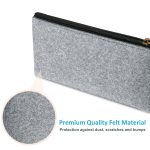 Simple Gray Square Felt Pouch Storage Pencil-case