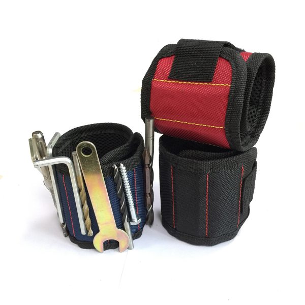 Strong Magnetic Wristband with 2 Pockets