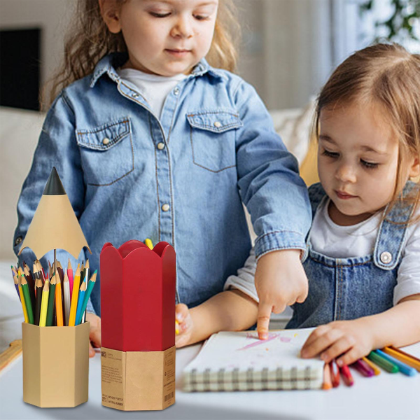 Pencil Shape Holder With Double Layer Structure