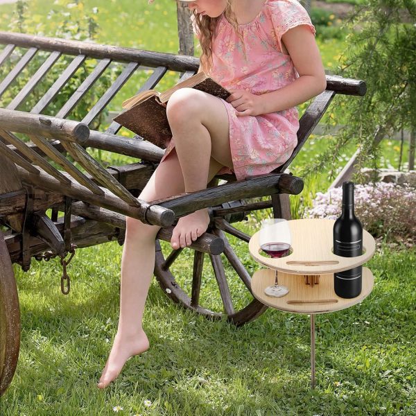 Double Layer Outdoor Folding Wine Table