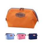 Portable Business Travel Double Zipper Cotton Cosmetic Bags