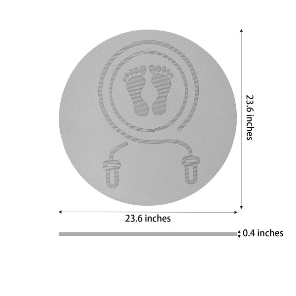 Round Fitness Anti Slip Shock Absorber Mat