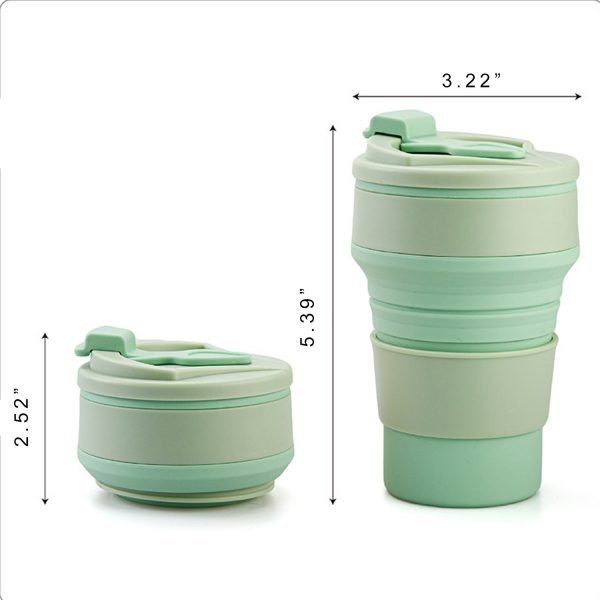 12 oz Portable Collapsible Coffee Cup