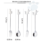 Cat Coffee Spoon and Fork Set