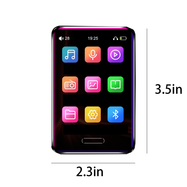 2.8 inch full touch screen lossless mp3