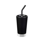 17OZ Stainless Steel Tumbler With Silicon Straw