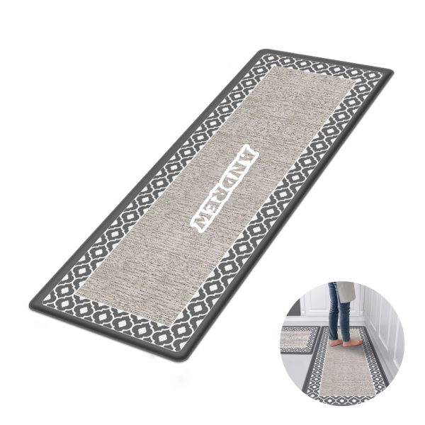 2 PCS Non-Skid Waterproof Kitchen Mat