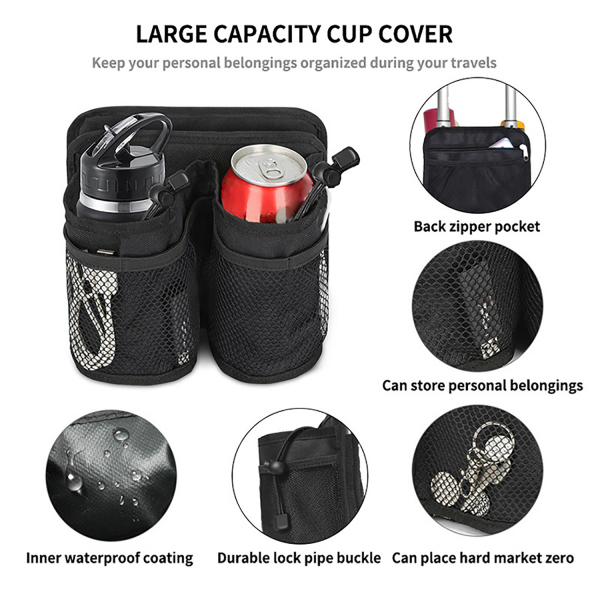 Travel Must-Have Suitcase Cup HolderHands-Free Drinking