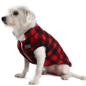 Polar fleece padded jacket for dogs