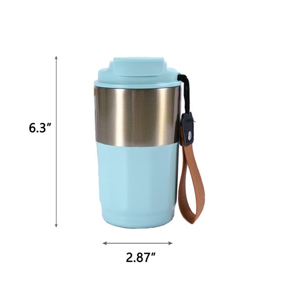 17OzModern Minimalist Vacuum Stainless Steel Rope Coffee Cup