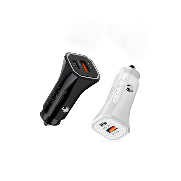 12W PD+USB Mini Fully Compatible Mobile Car Charger