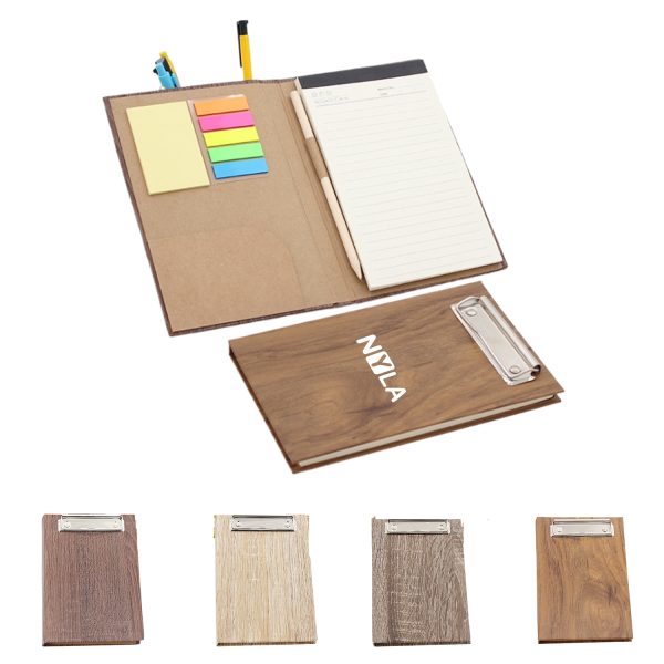 Tree Bark Notebook with Memo Pad Pencil and Clip