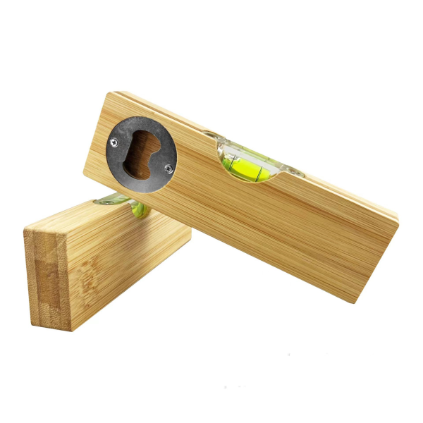 Promotional Bamboo Spirit Level Bottle Opener