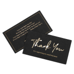 Custom Black Hot Stamping Paper Card