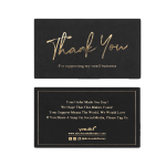 Custom Black Hot Stamping Paper Card