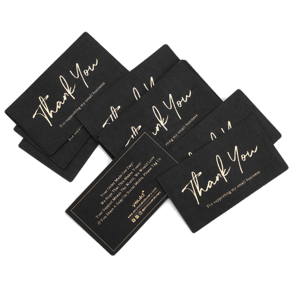 Custom Black Hot Stamping Paper Card