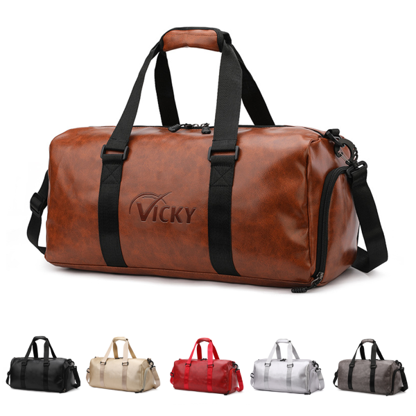 Pu Leather Gym Bag