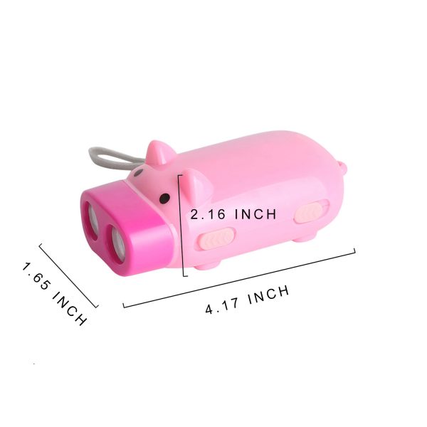 Pig Shape Hand Press Electric Flashlight