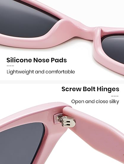 Pink cat eye sunglasses