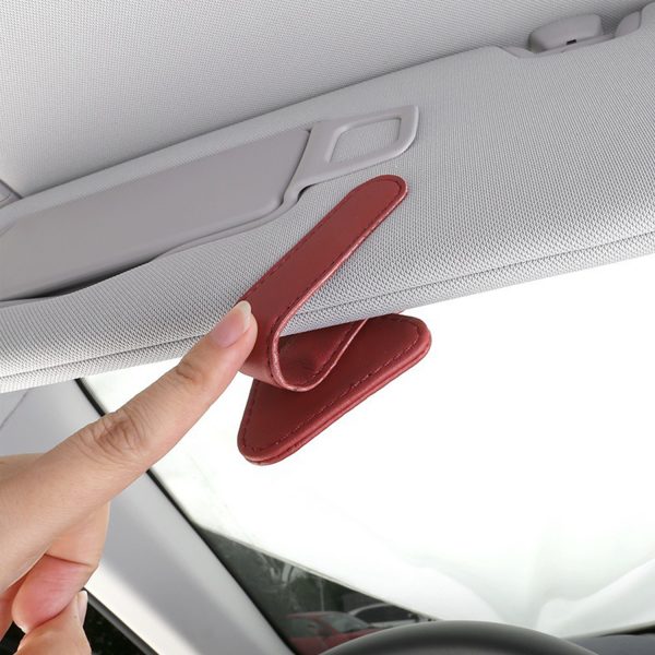 Car sunshade sunglasses holder card clip