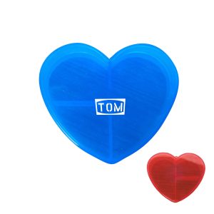 Mini Three Grid Heart-Shaped Portable Travel Medicine Box