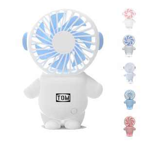 Cartoon USB Charging Mini Desktop Little Astro Handheld Fan