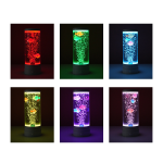 7-Color LED Fish Bubble Night Light with Remote Control