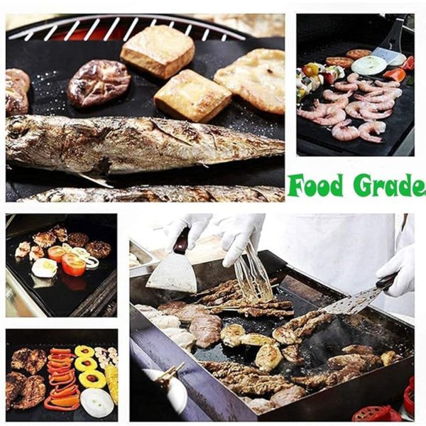 Heat-resistant barbecue mats