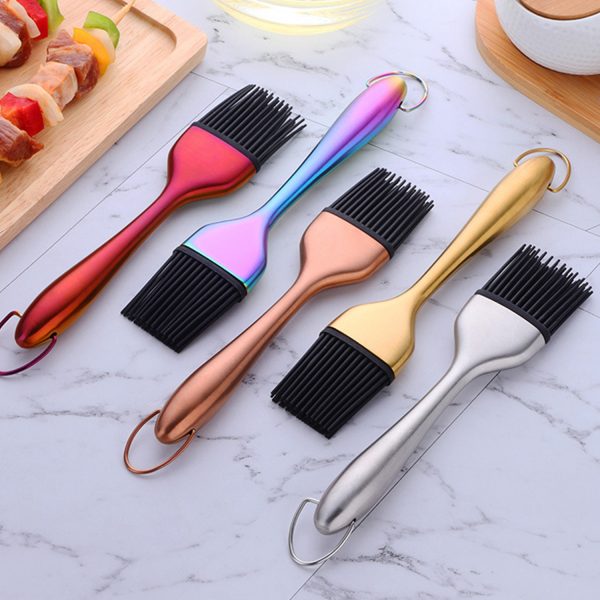 Stainless steel barbecue brush