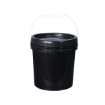 Sealed plastic bucket with lid