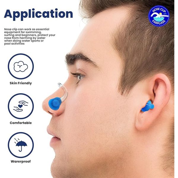 Swimming Nose Plugs Earplugs Set