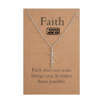 Faith Cross Light luxury alloy pendant