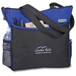 Polyester Grocery Two-Tone Tote Bag