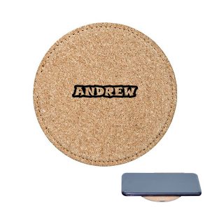 Round Cork Straw Wireless Charger