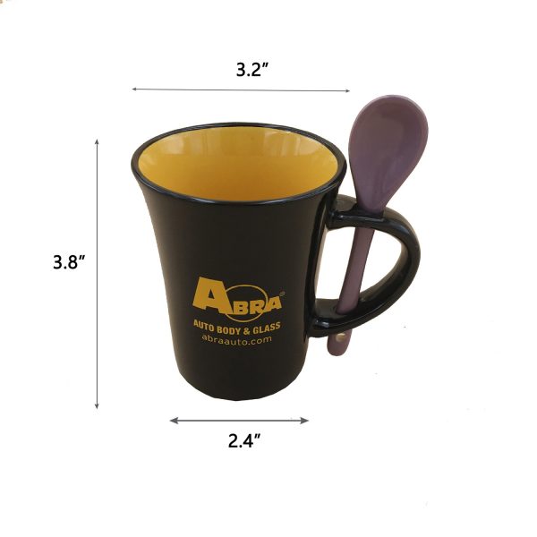 Customizable Ceramic Mug W/ Spooner