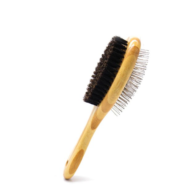 Pet hair cleaning double-sided brush