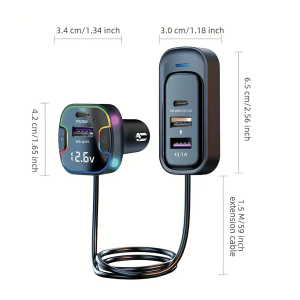 12V24 intelligent high-power car charger