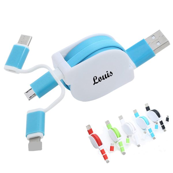 3-In-1 Retractable Charging Cable