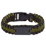 Paracord Bracelet with Metal Plate