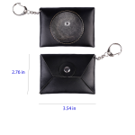 PU Leather Earphone Bag With Key Chain