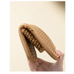 Straw Woven Bamboo Cane Linen Slippers