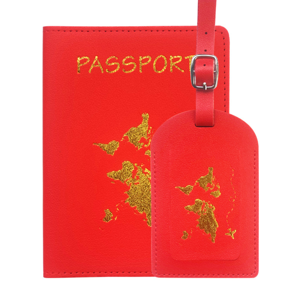 Pu Leather Passport Set