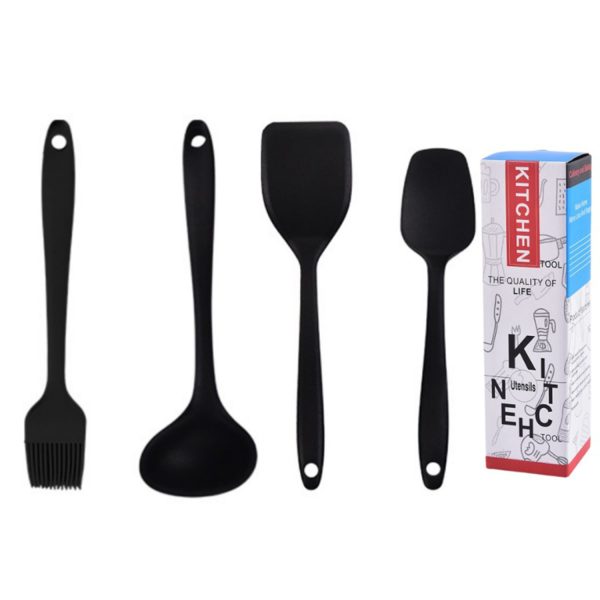 4 Piece Silicone Cooking Utensil Set