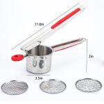 Kitchen Tool Stainless Steel Potato Puree Press Masher