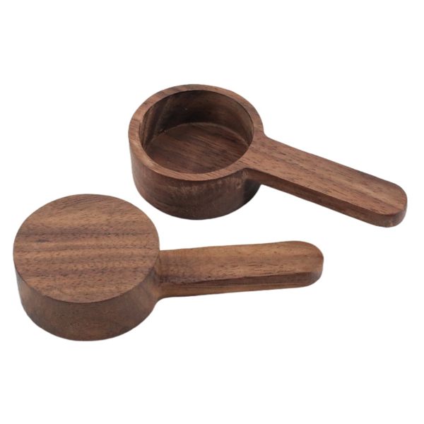 Walnut Short Handle Coffee Bean Measuring Spoon