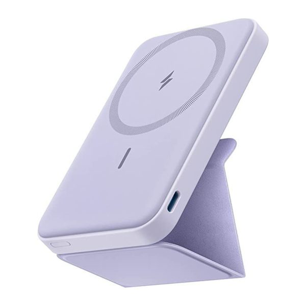 Magnetic Wireless Portable 5000mAh Mobile Power with Stand